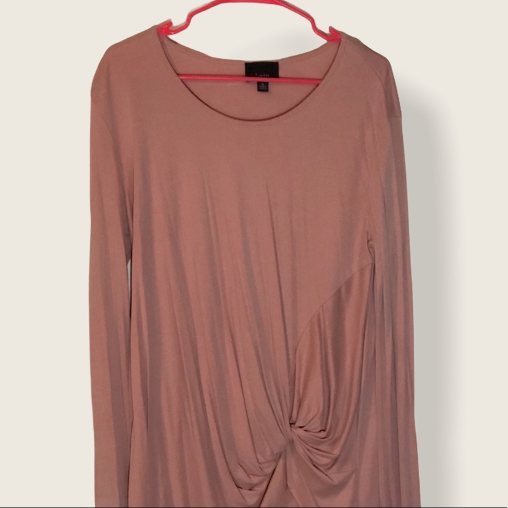Long Sleeve Pink fitted shirt. XL womens